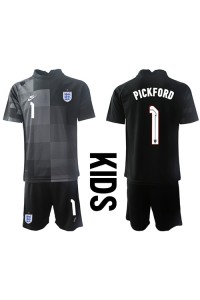 England Jordan Pickford #1 Keeper Babyklær Hjemme Fotballdrakt til barn VM 2022 Korte ermer (+ Korte bukser)